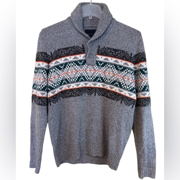 American Eagle Outfitters Other - American Eagle Gray S Fair Isle Sweater